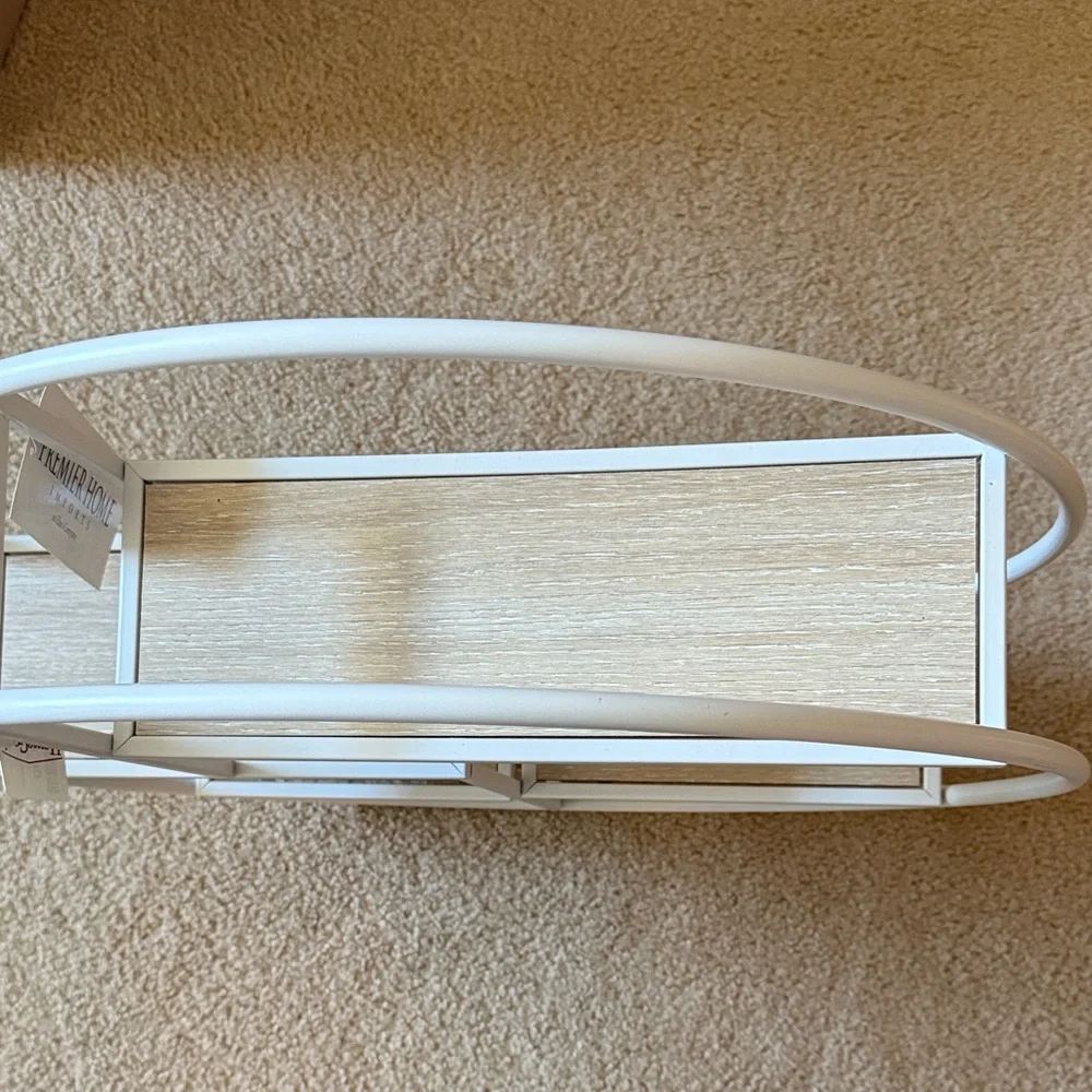 Premier Home White Circular Display Shelf